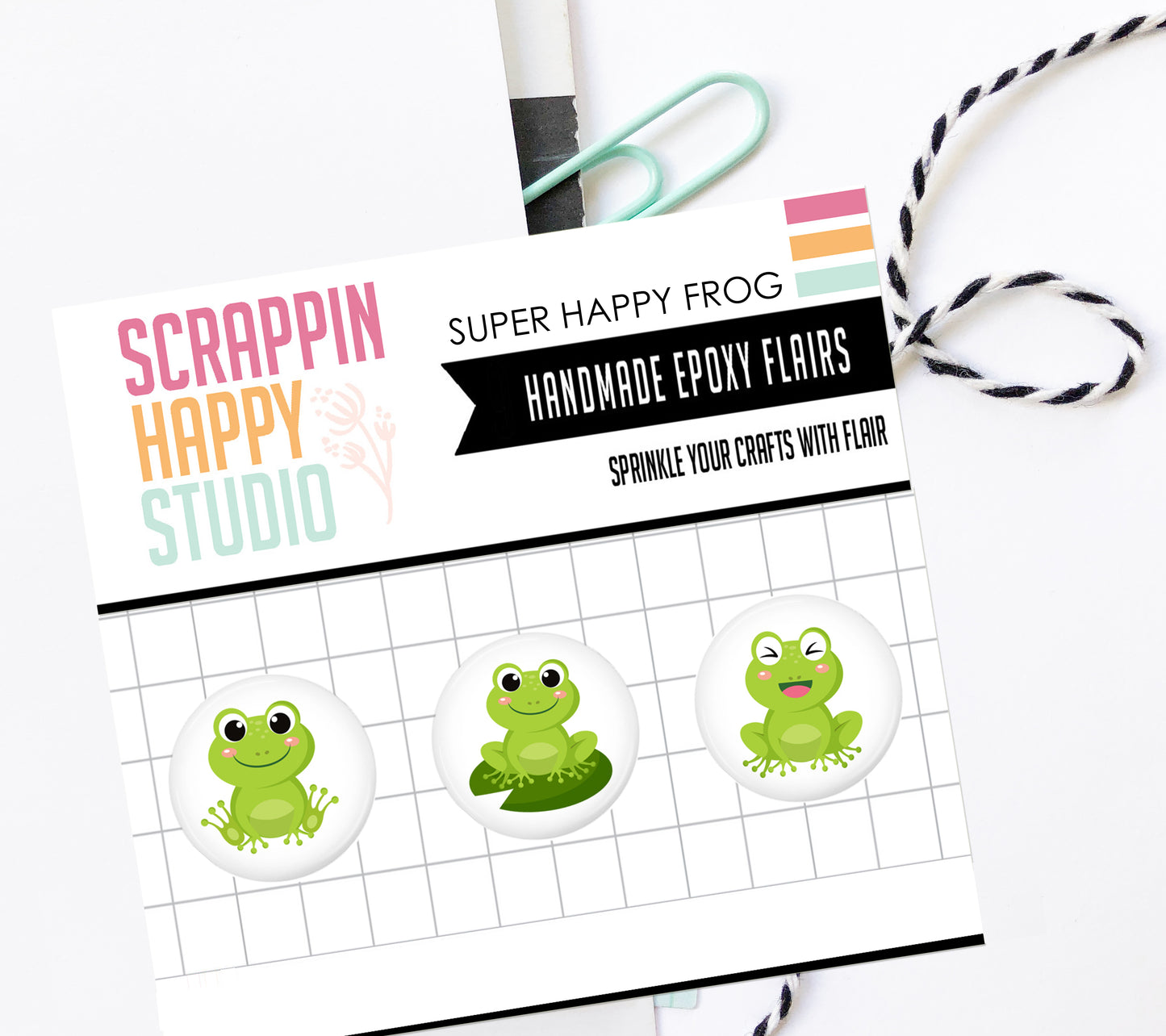Super Happy Frog Epoxy Flair