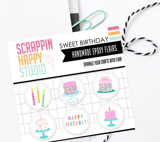 Sweet Birthday Epoxy Flair