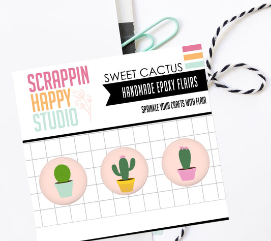 Sweet Cactus Epoxy Flair
