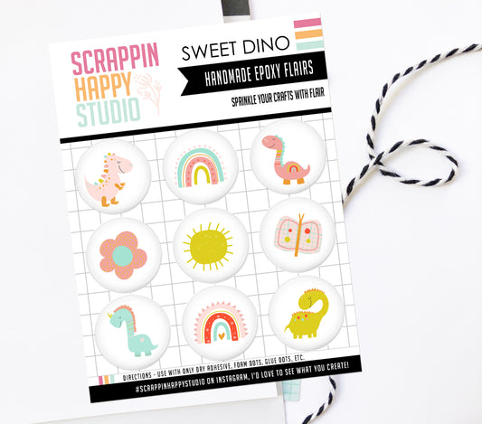 Sweet Dino Epoxy Flair
