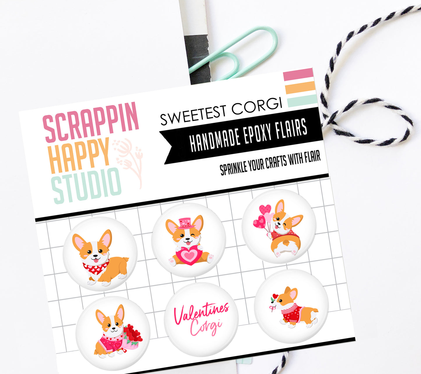 Sweetest Corgi Epoxy Flair