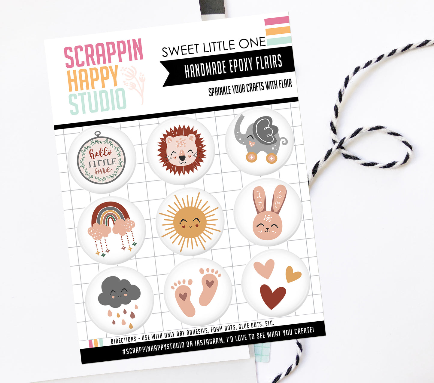 Sweet Little One Epoxy Flair