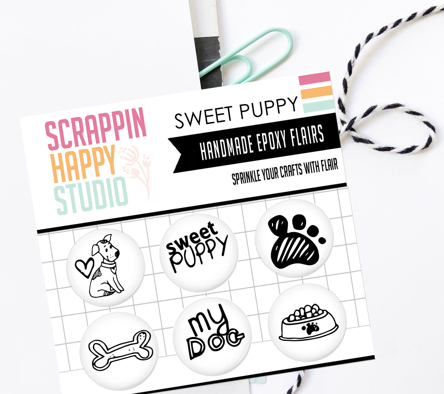 Sweet Puppy Collection Epoxy Flair