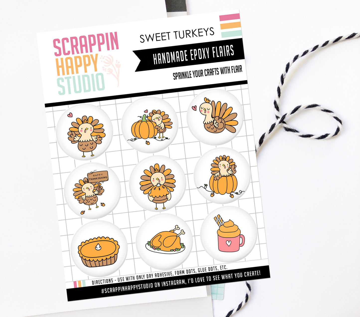 Sweet Turkey Epoxy Flair