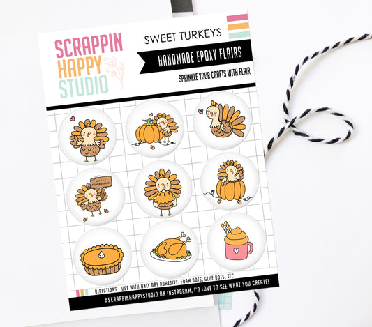 Sweet Turkey Epoxy Flair