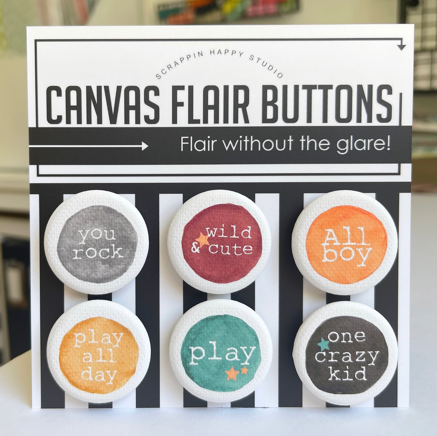 Crazy Kid Canvas Flair