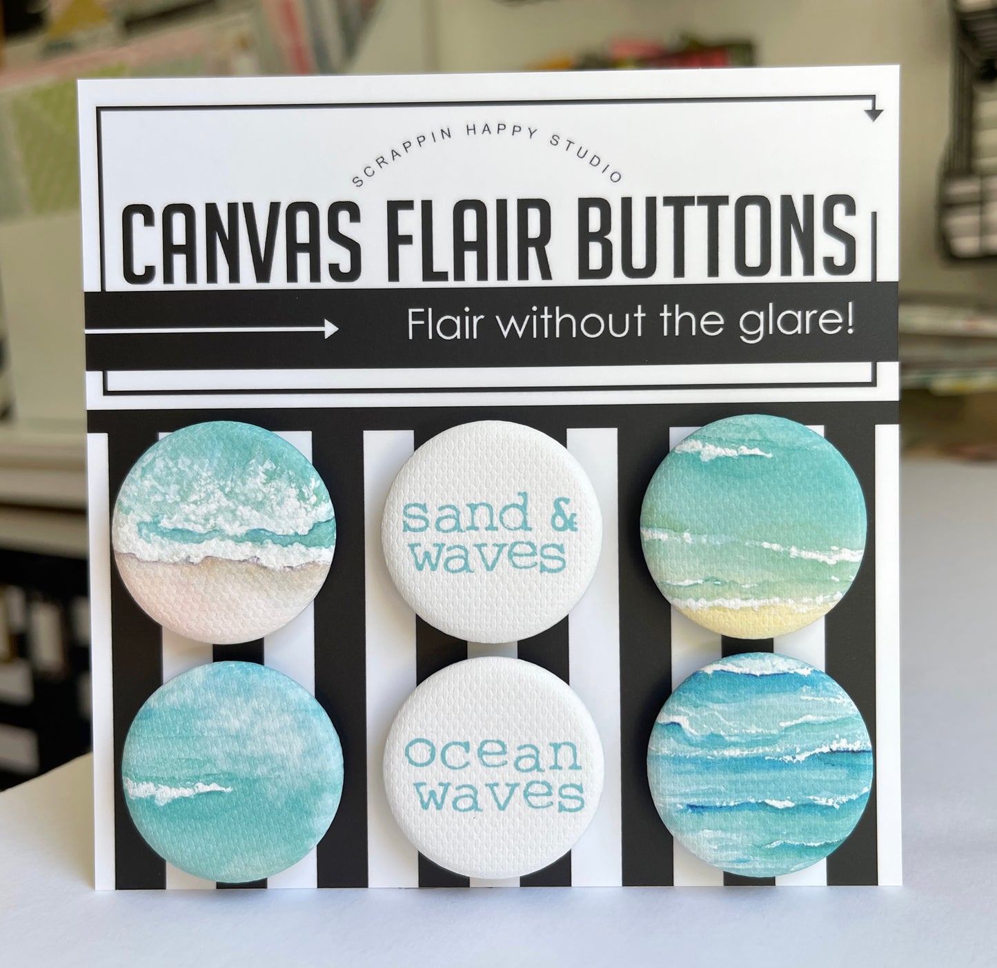 Sand And Waves Canvas Flair
