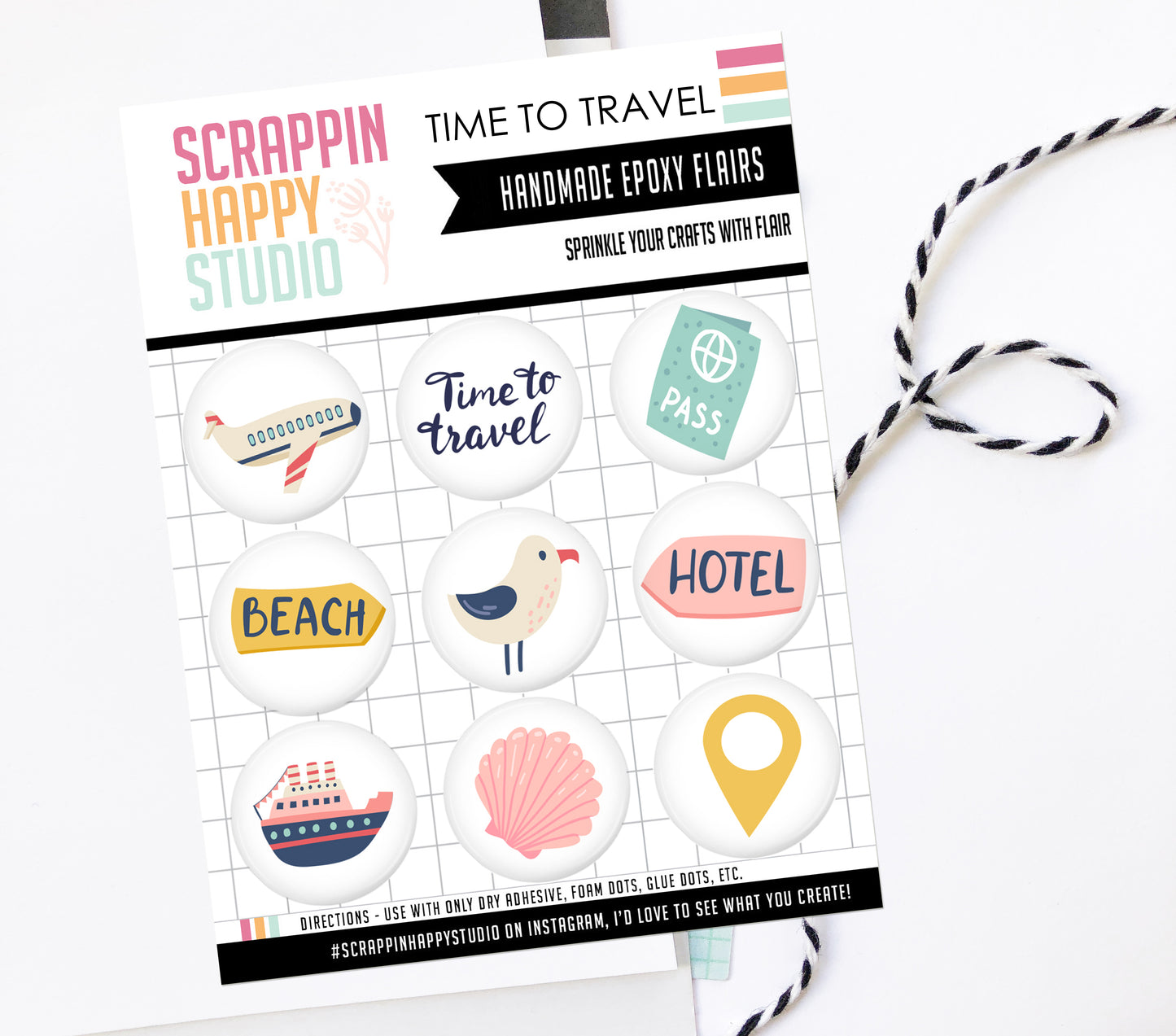 Time To Travel Epoxy Flair