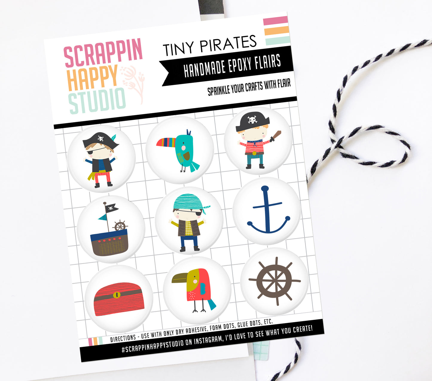 Tiny Pirates Epoxy Flair