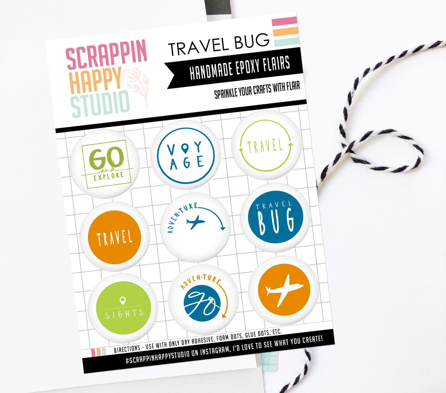 Travel Bug Epoxy Flair