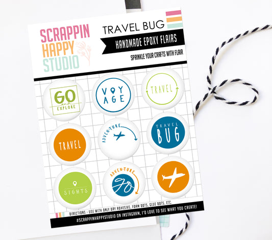 Travel Bug Epoxy Flair