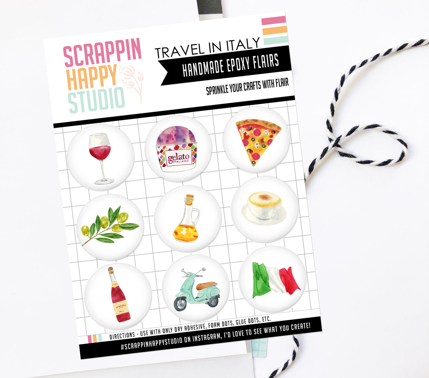 Travel In Italy Epoxy Flair