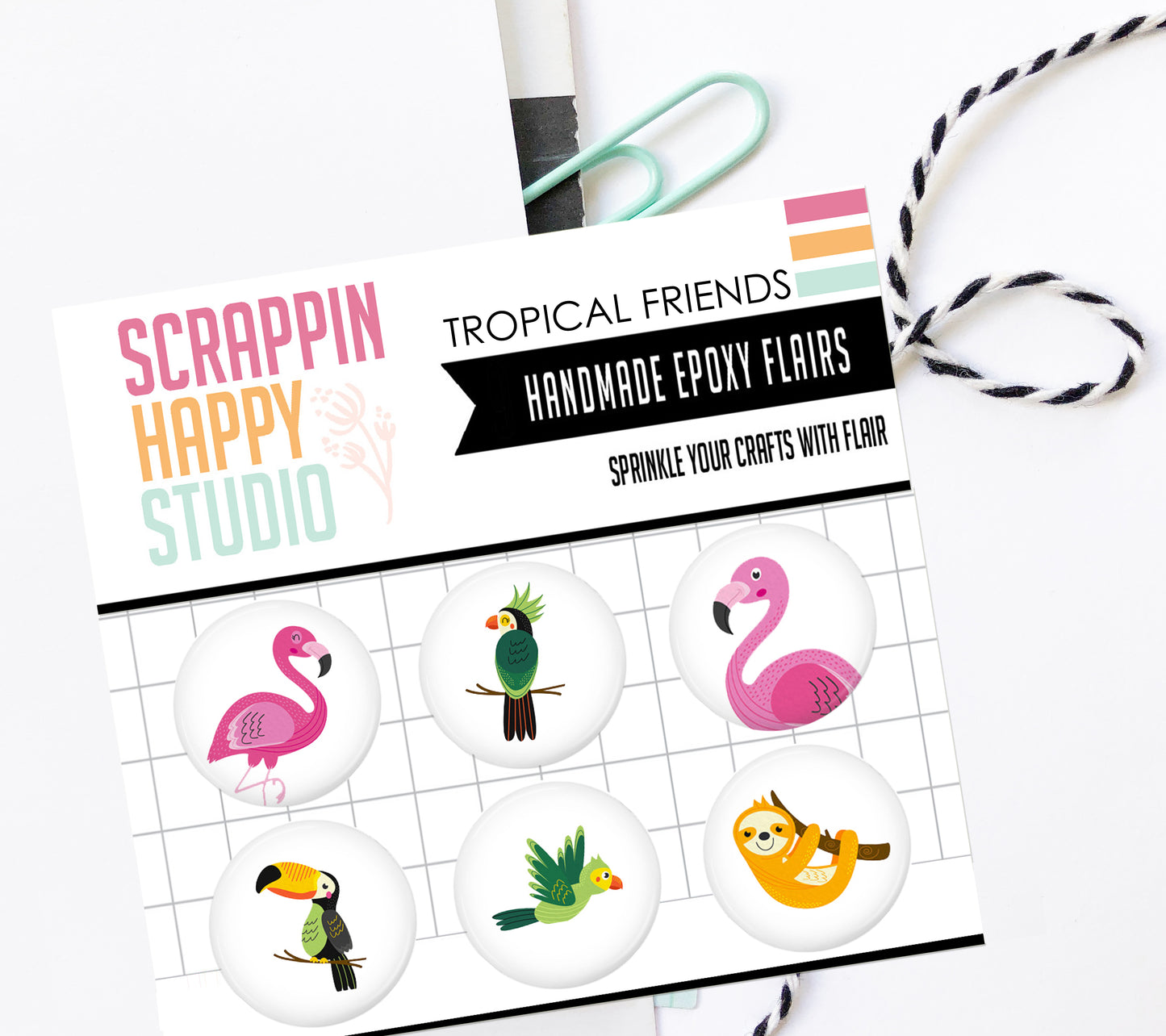 Tropical Friends Epoxy Flair