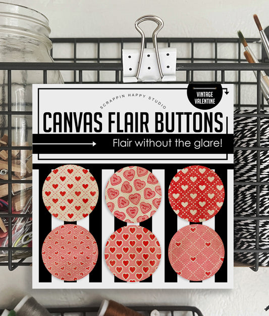 Vintage Valentine Canvas Flair