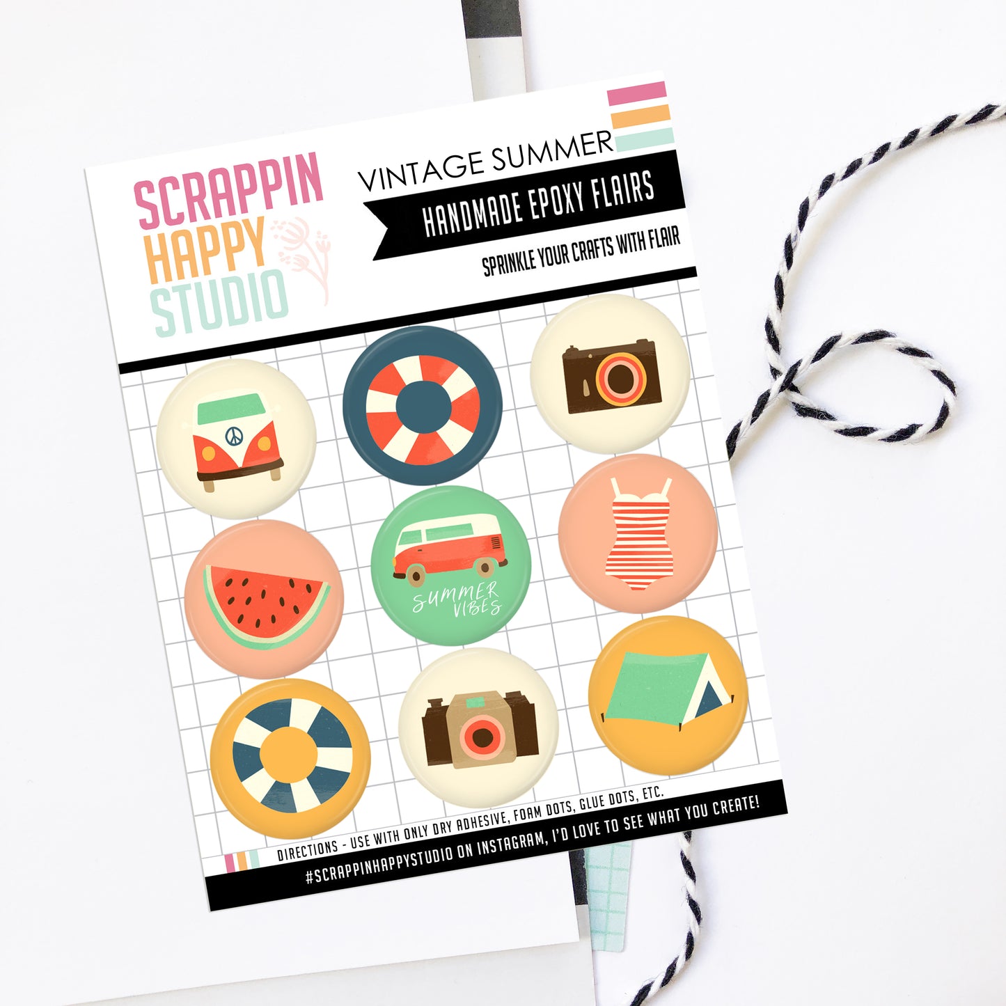 Vintage Summer Epoxy Flair