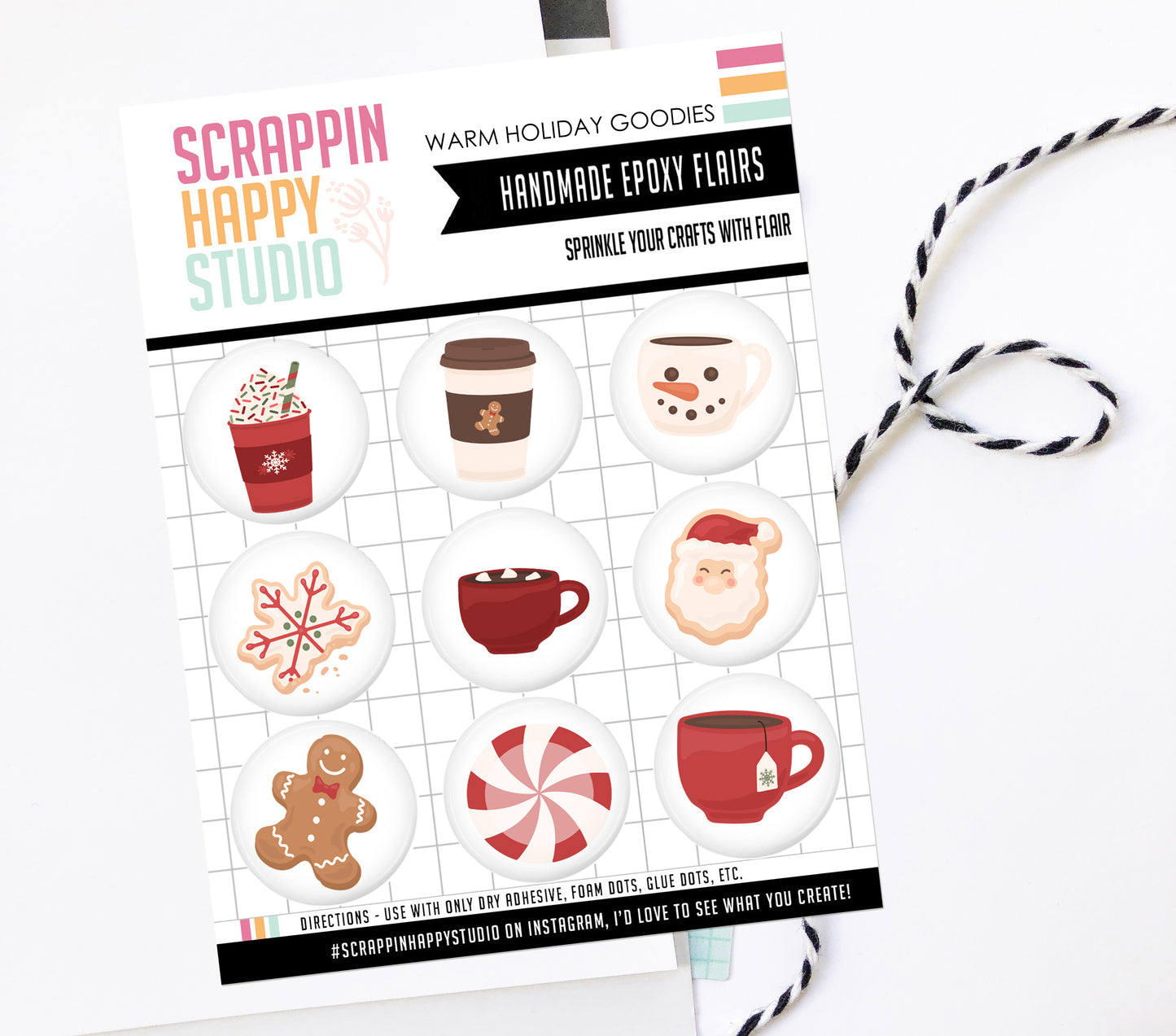Warm Holiday Goodies Epoxy Flair