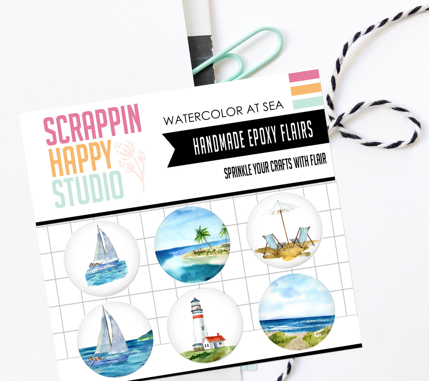 Watercolor At Sea Epoxy Flair