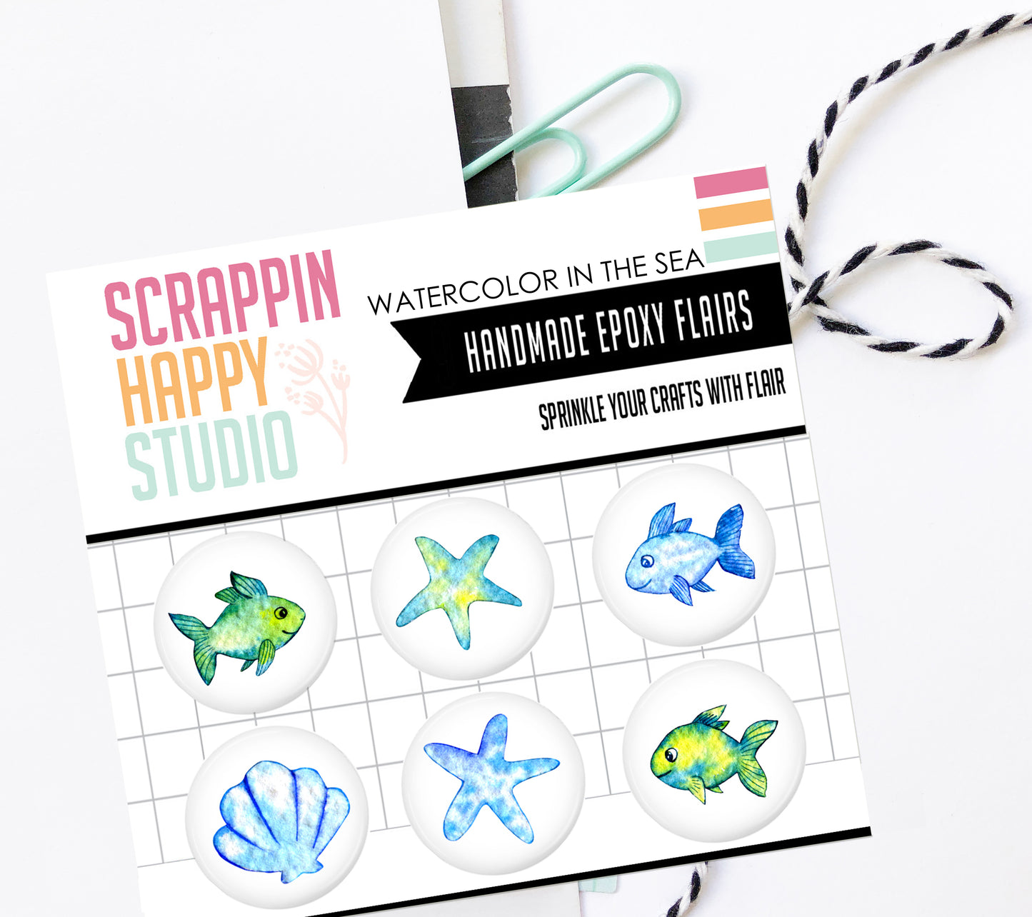 Watercolors In The Sea Epoxy Flair
