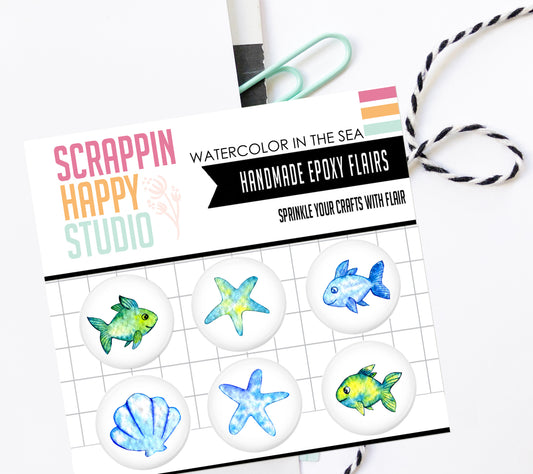 Watercolors In The Sea Epoxy Flair