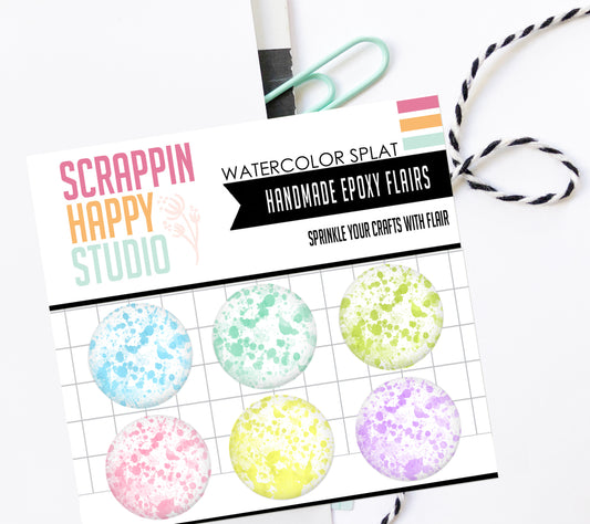 Watercolor Splat Epoxy Flair