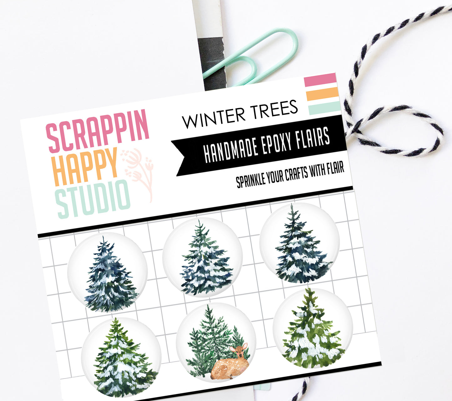 Winter Trees Epoxy Flair