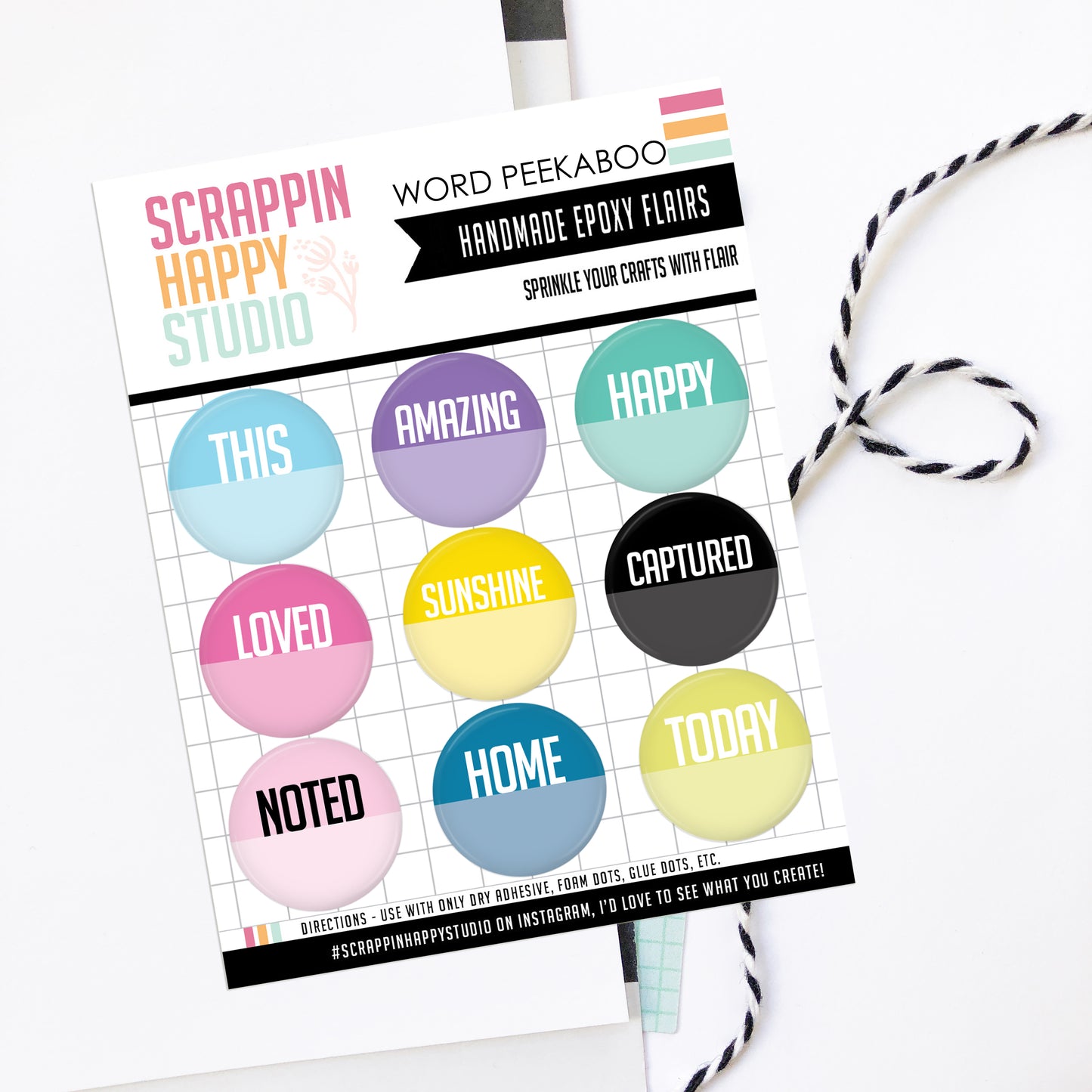 Word Peekaboo’s Epoxy Flair