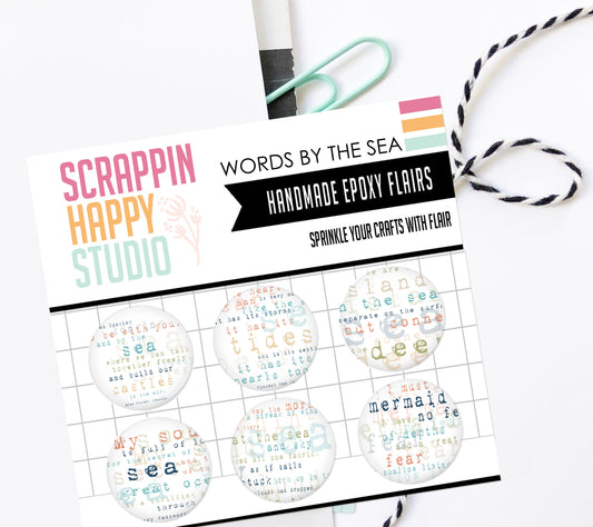 Words By The Sea Epoxy Flair