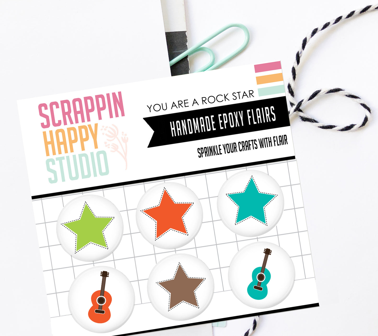 You Are A Rock Star Epoxy Flair