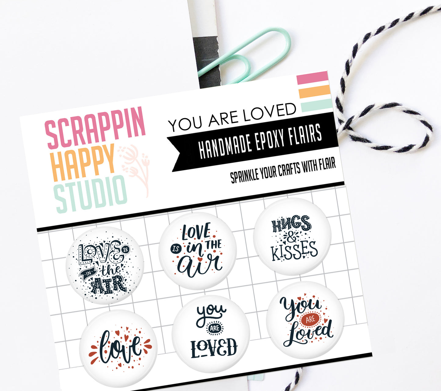 You Are Loved Epoxy Flair