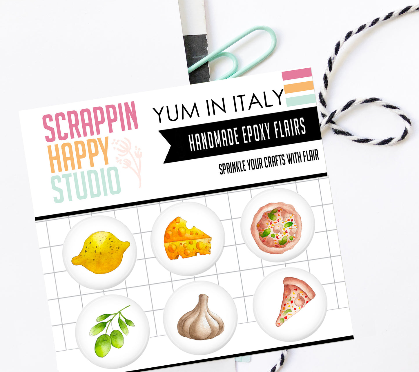 Yum In Italy Epoxy Flair