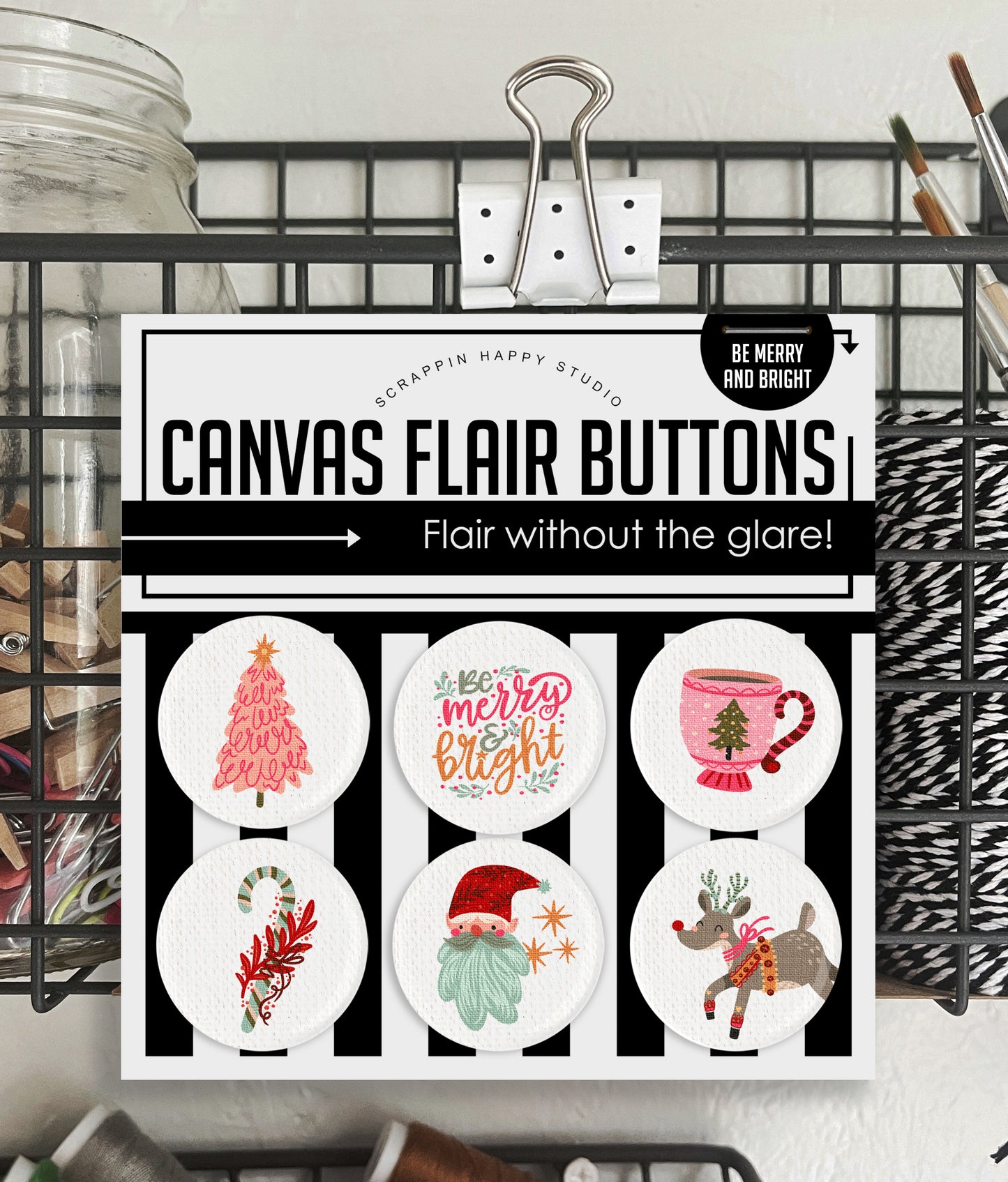 Be Merry And Bright Canvas Flair