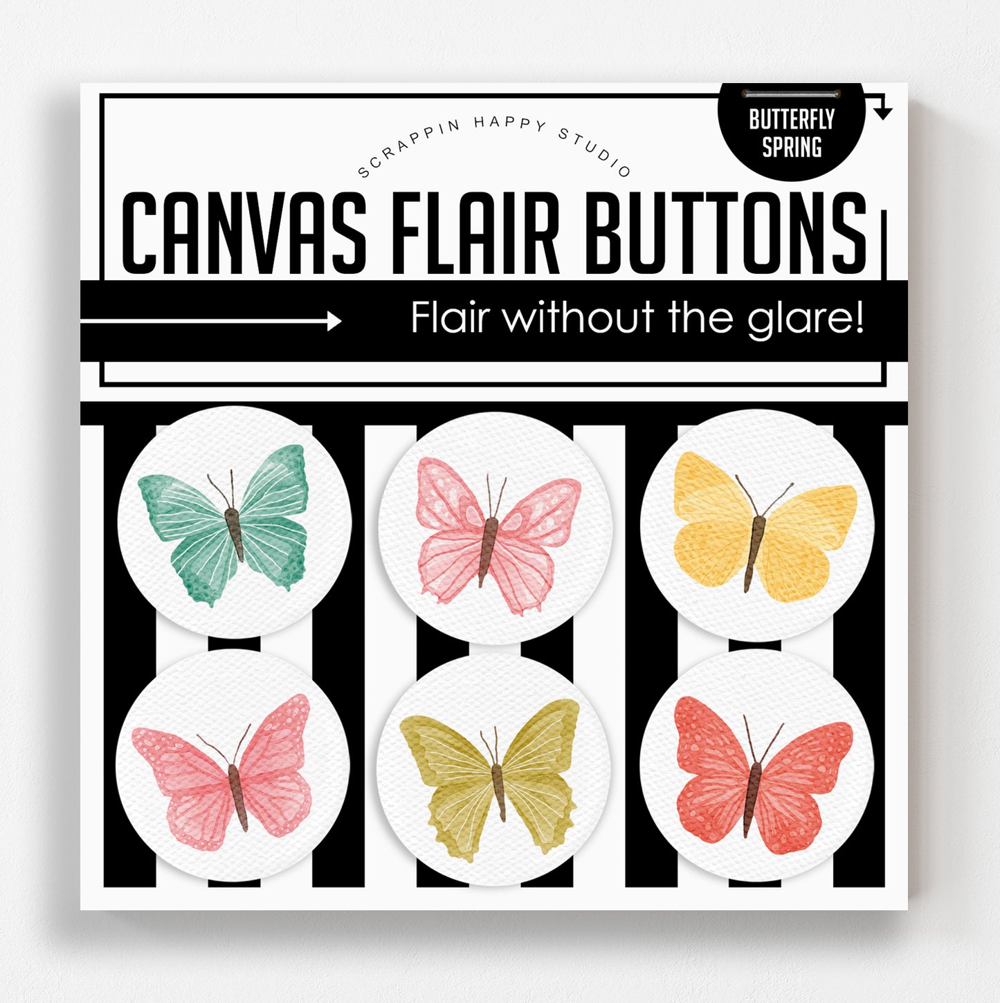 Butterfly Spring Canvas Flair
