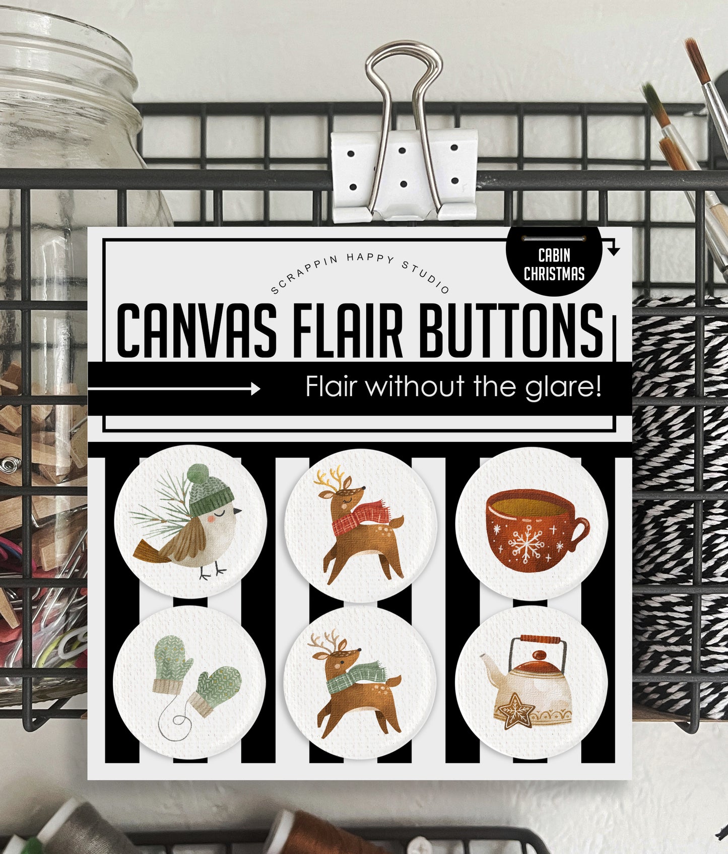 Cabin Christmas Canvas Flair