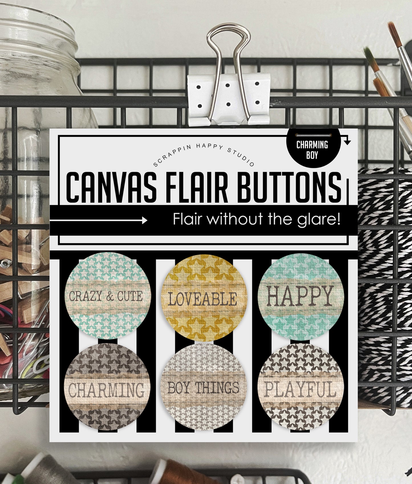 Charming Boy Canvas Flair