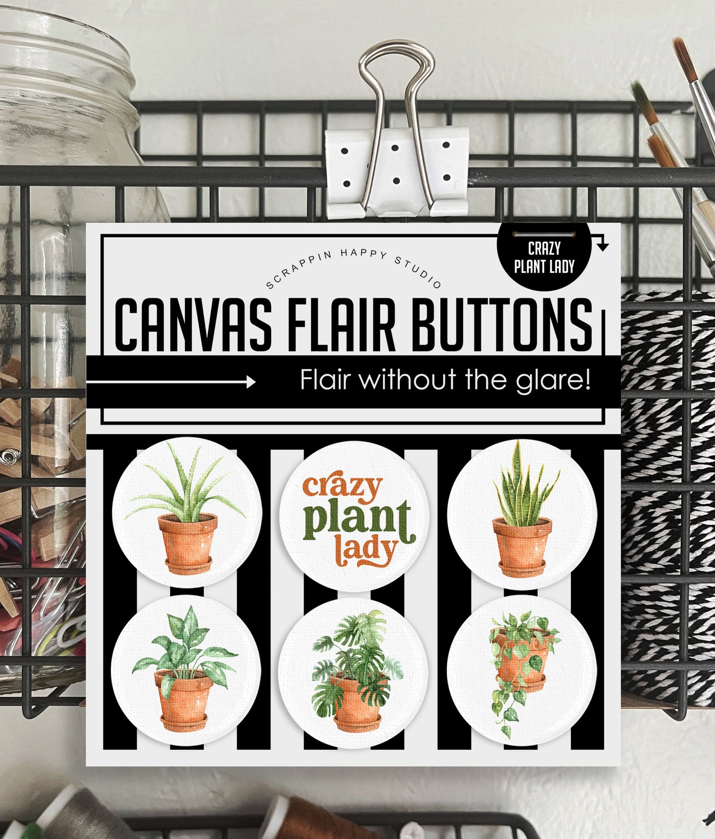 Crazy Plant Lady Canvas Flair