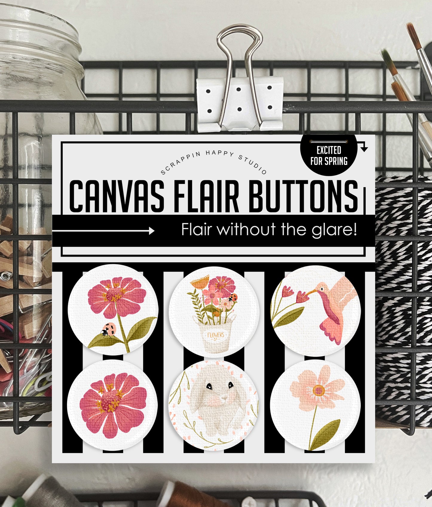 Excited For Spring Canvas Flair