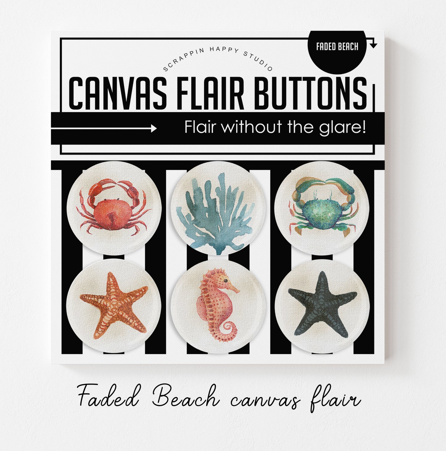 Faded Beach Canvas Flair