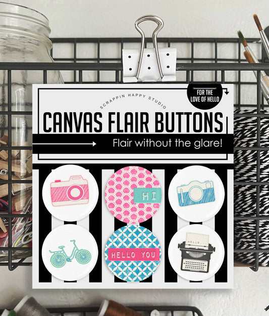 For The Love Of Hello Canvas Flair