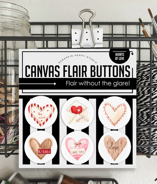 Hearts Of Love Canvas Flair