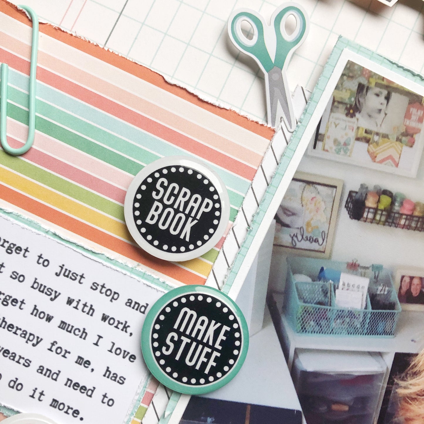 Scrap Girl Epoxy Flair