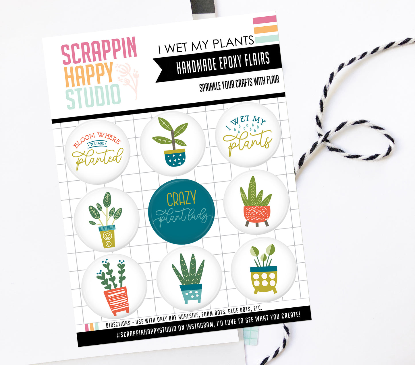I Wet My Plants Epoxy Flair
