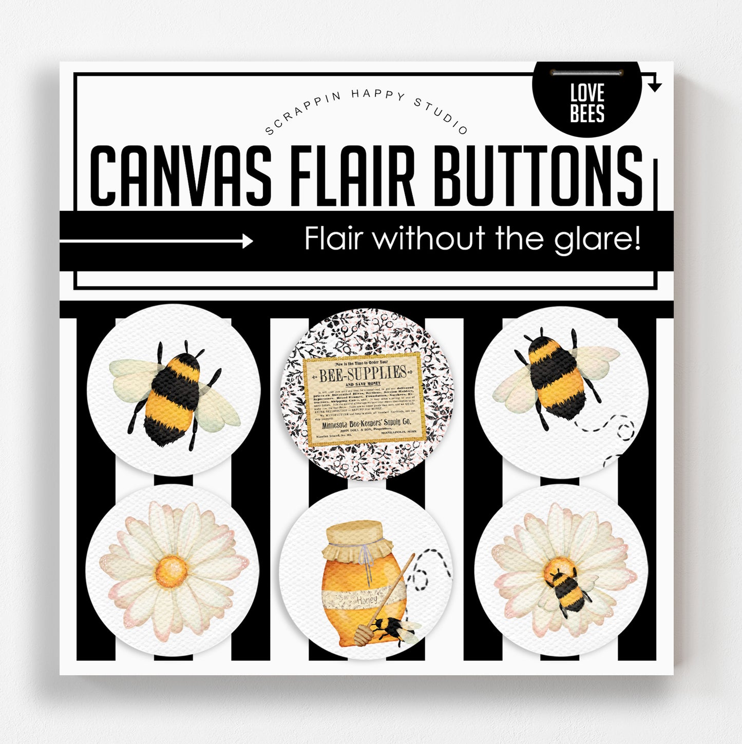 Love Bees Canvas Flair