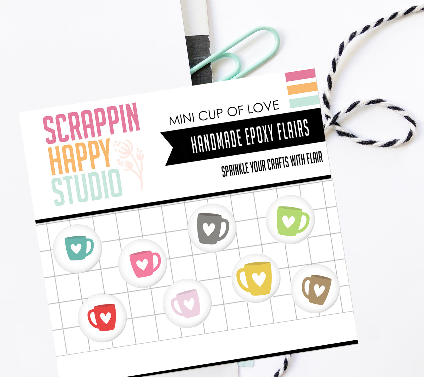Mini Cups Of Love Epoxy Flair