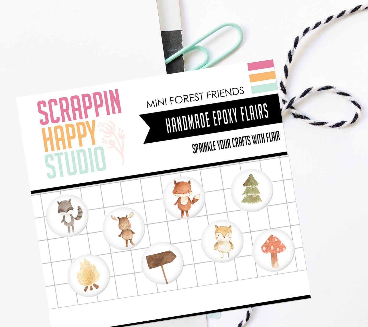 Mini Forest Friends Epoxy Flair