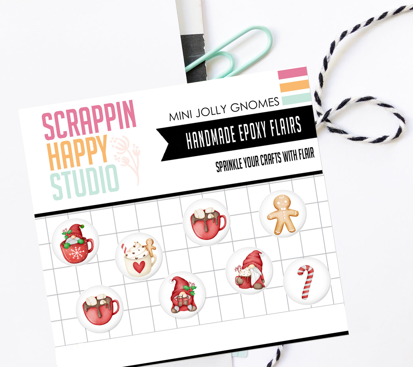 Mini Jolly Gnomes Epoxy Flair