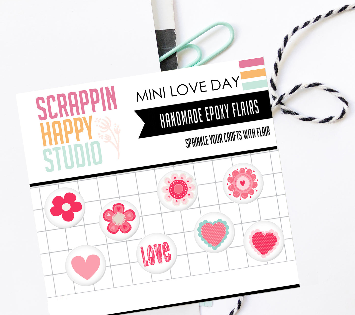 Mini Love Day Epoxy Flair