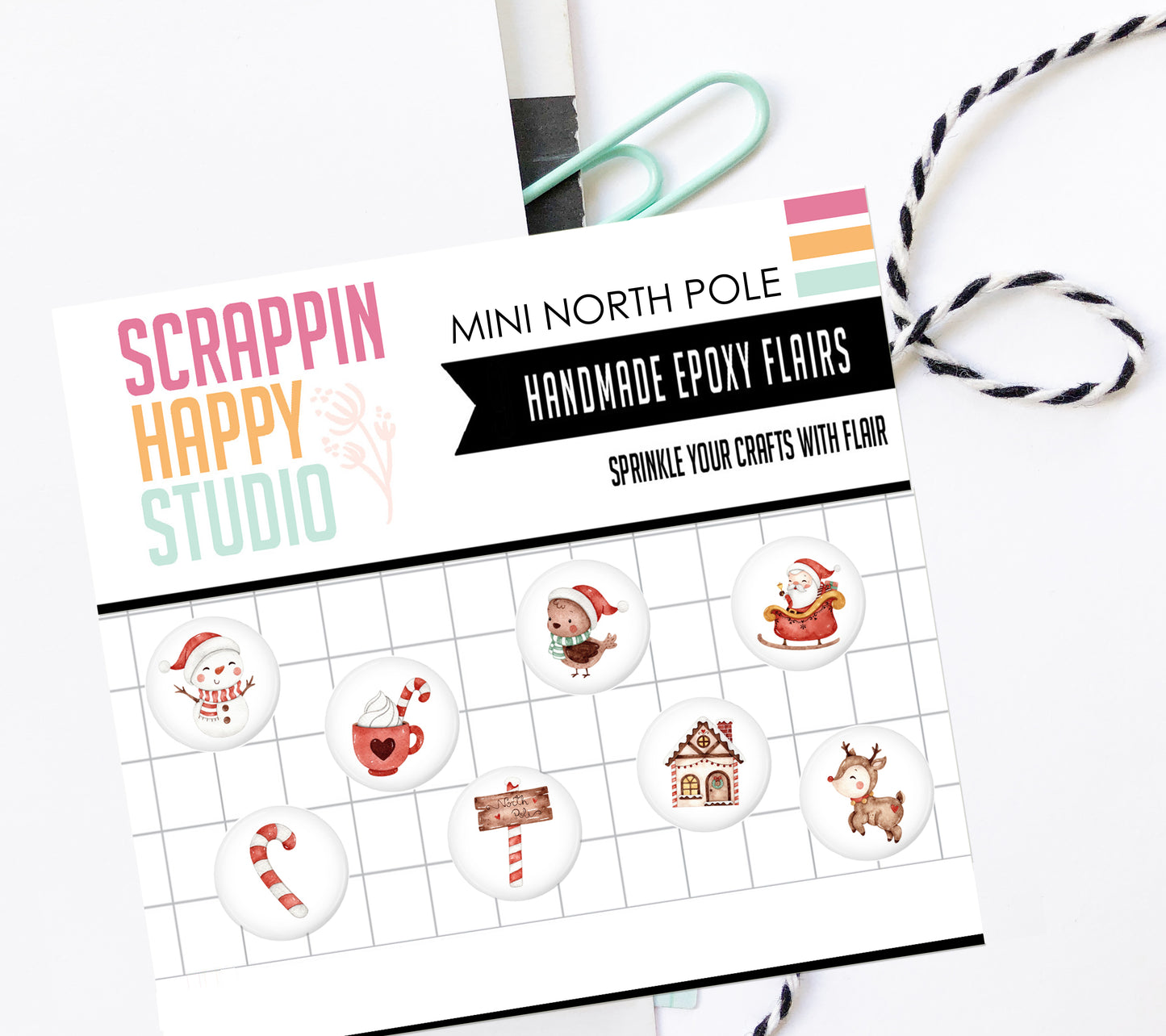 Mini North Pole Epoxy Flair