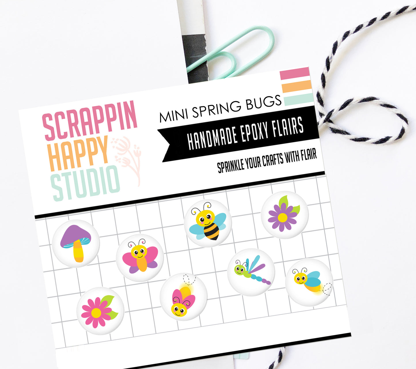 Mini Spring Bugs Epoxy Flair