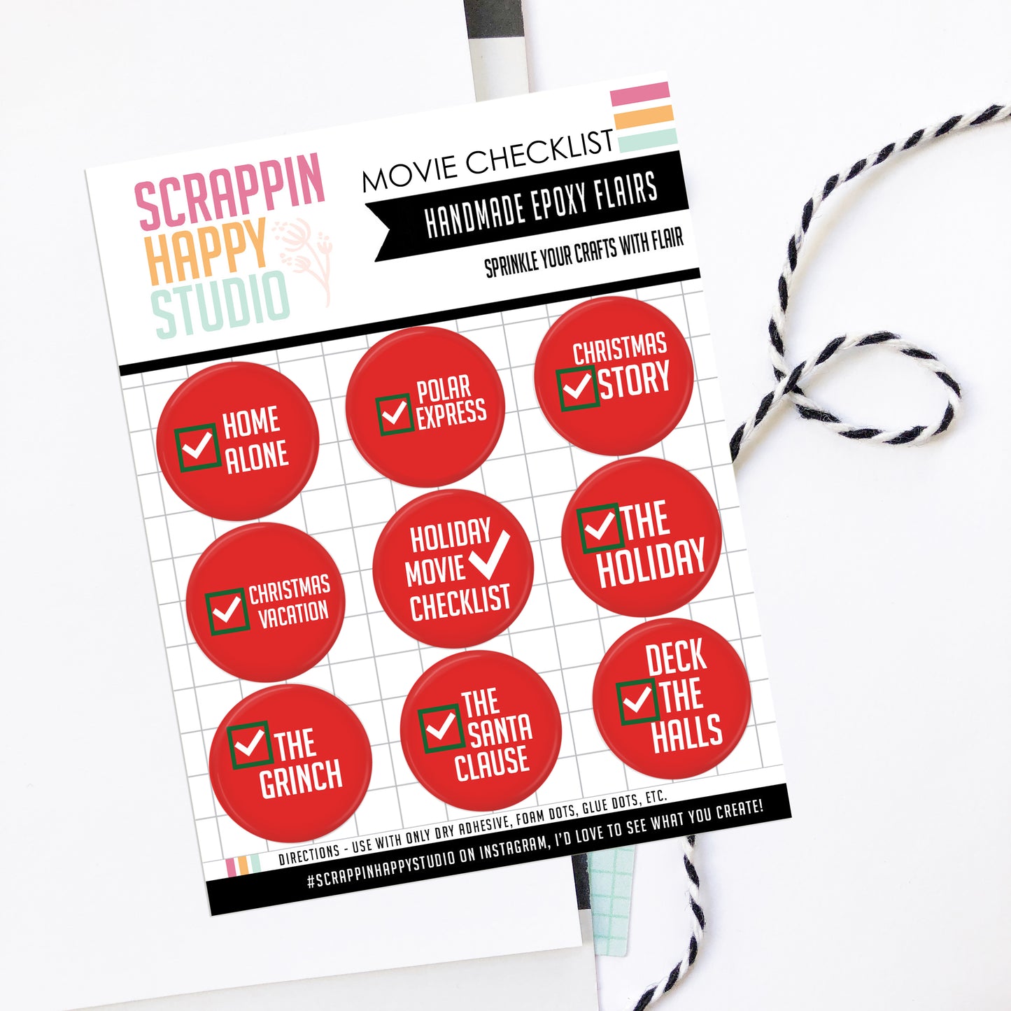 Movie Checklist Epoxy Flair