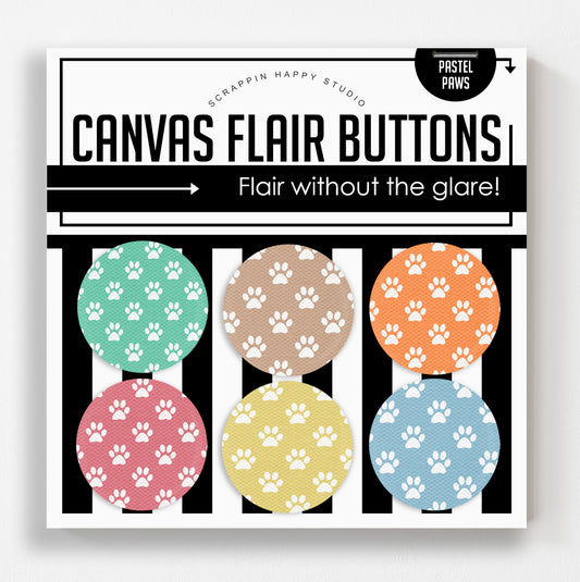 Just Pastel Paws Canvas Flair